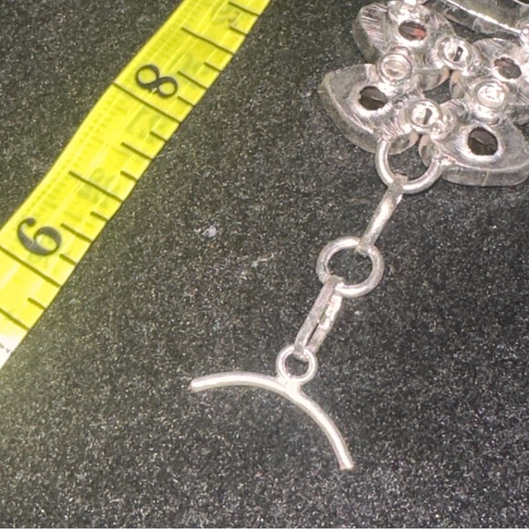 Exquisite Smokey Amethyst multi-gem cluster statement cuff Bracelet - Picture 9 of 12